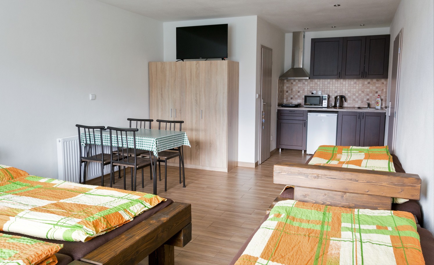Uspořádání lůžek v apartmánu